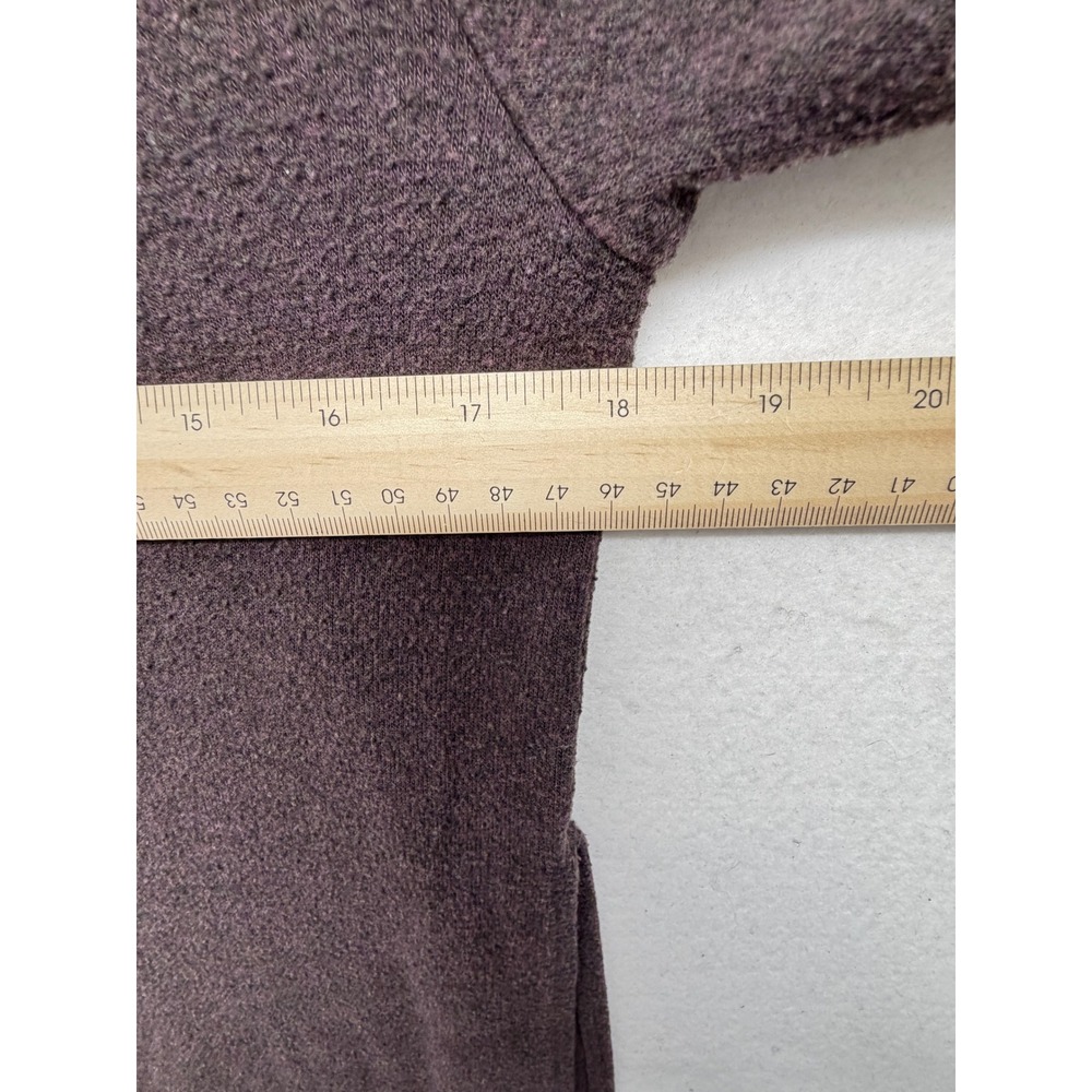 Alo Yoga Long Sleeve High Low Tunic Top Dark Plum Brown S - Picture 4 of 7